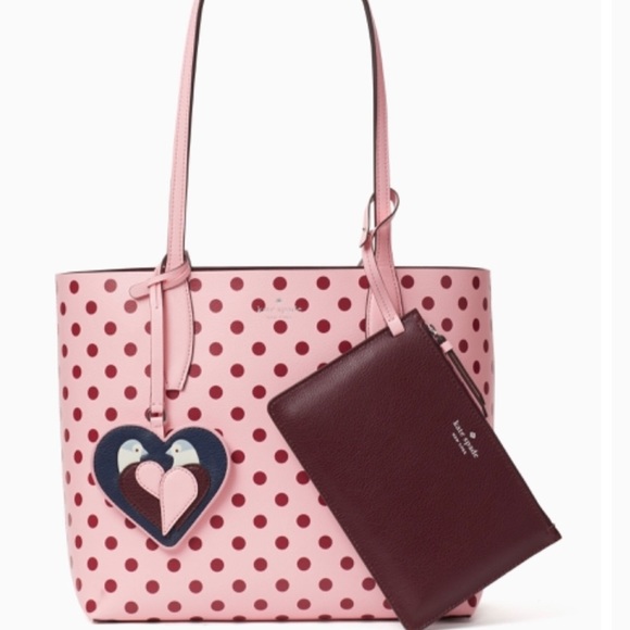 Authentic Kate Spade reversible Leather tote/pouch - Picture 2 of 9